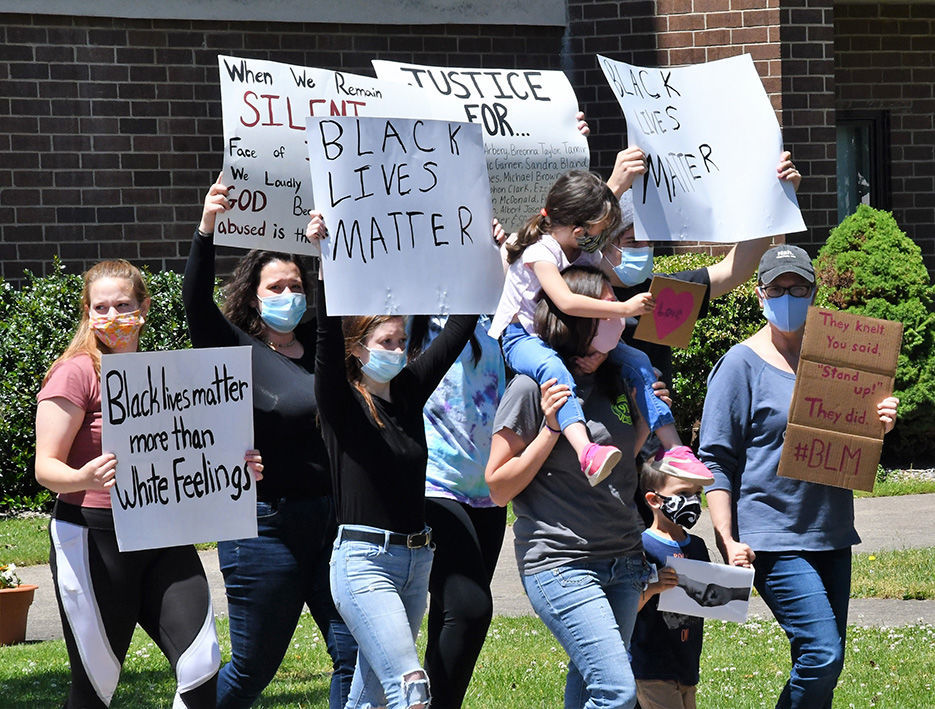 Protesters gather for ‘peaceful march’ in downtown Latrobe